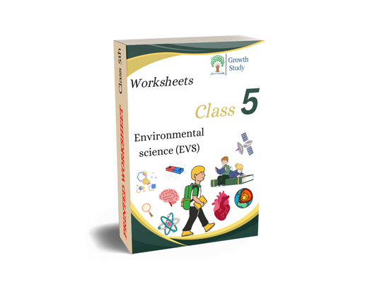 Printed Worksheet for Class 5th  EVS (Environmental Science)