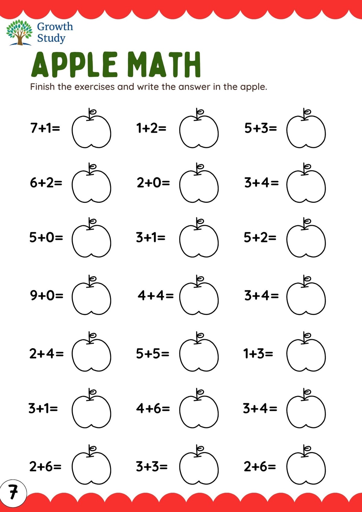Mental Math Activity Printed Worksheets For Classes UKG, 1st, 2nd