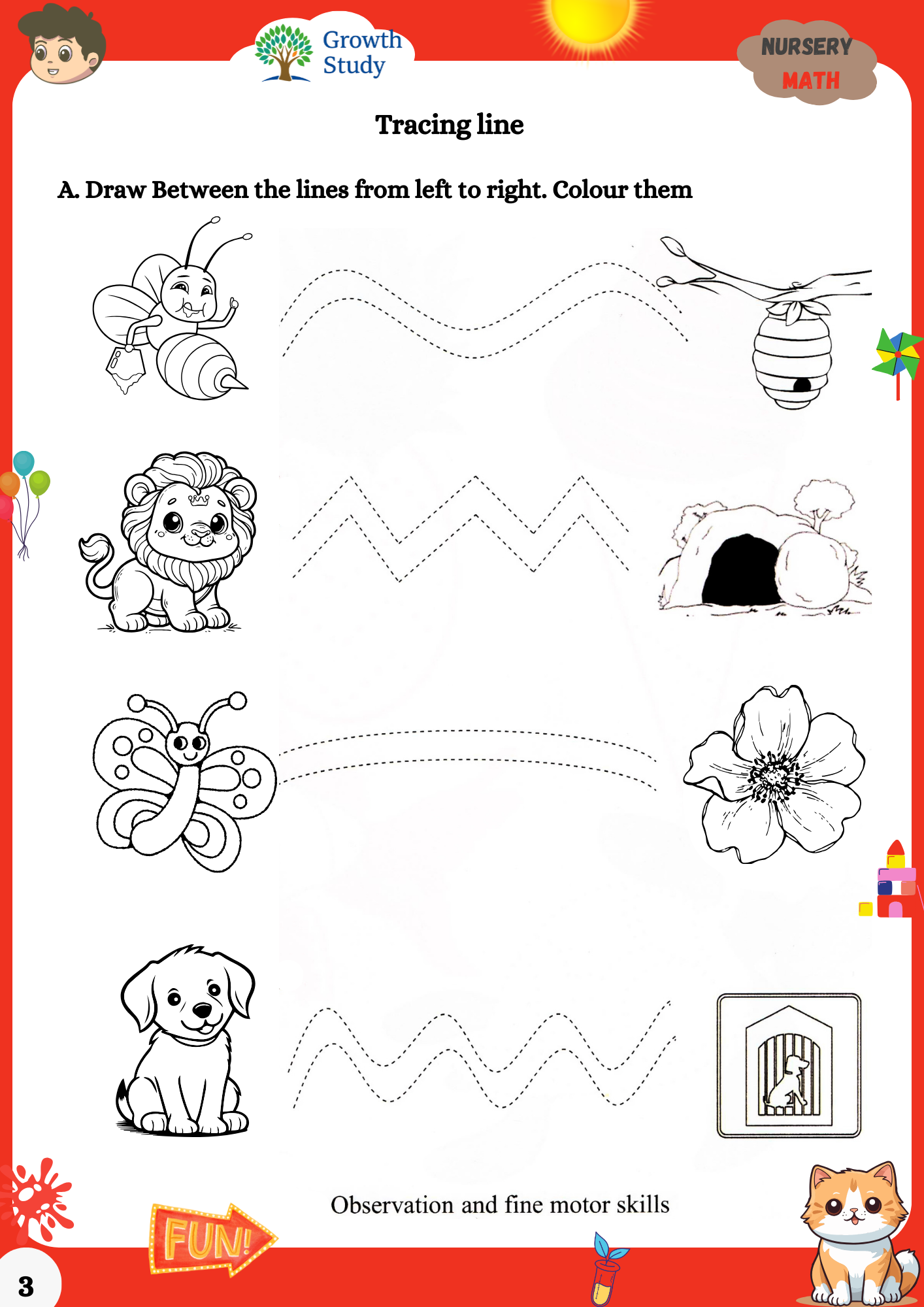 Nursery Activity Worksheets