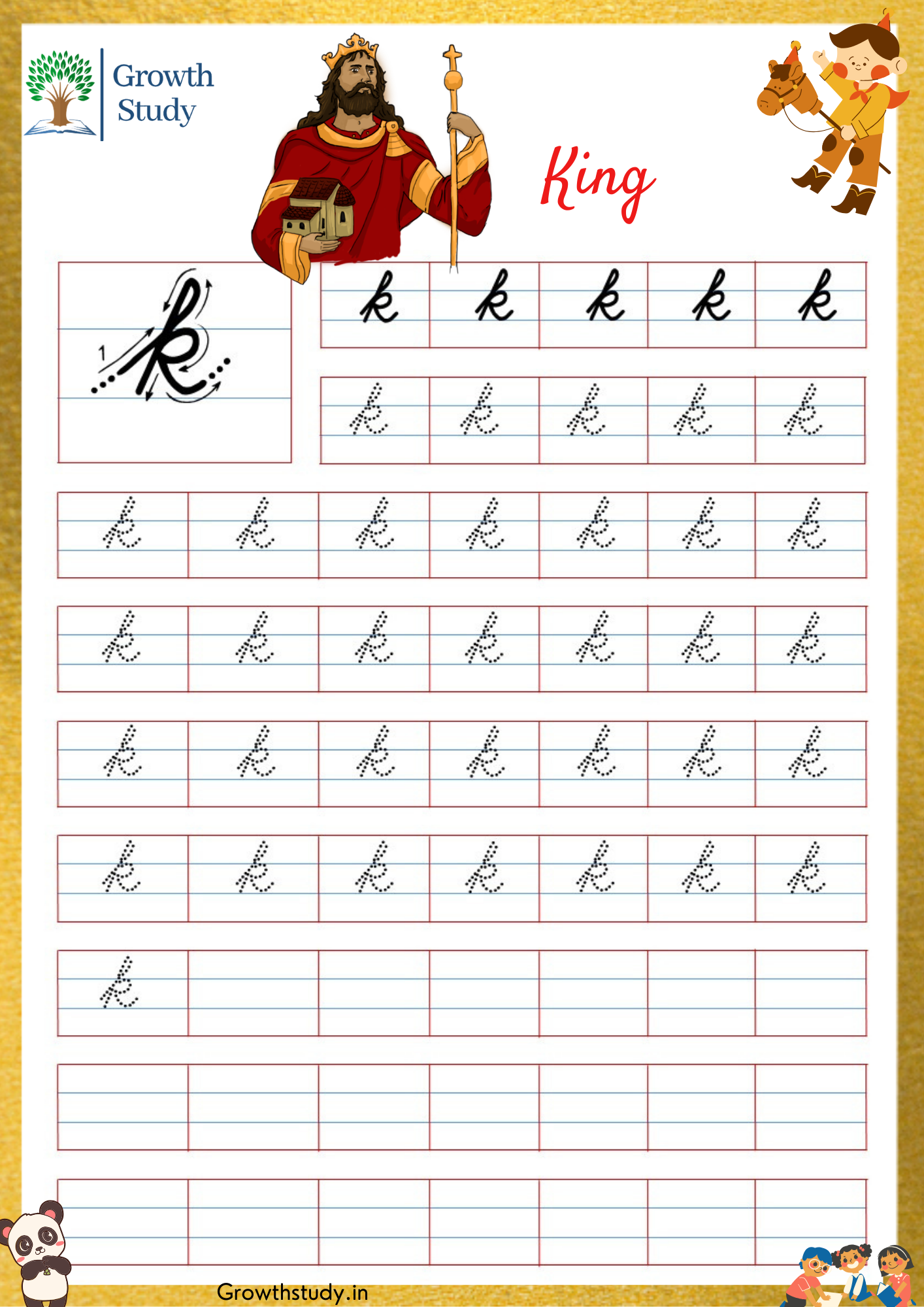 Cursive Handwriting practice worksheets