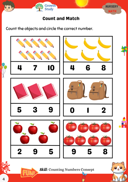 Nursery Activity Worksheets