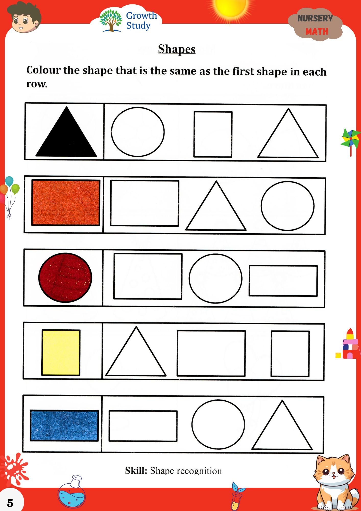 Nursery Activity Worksheets