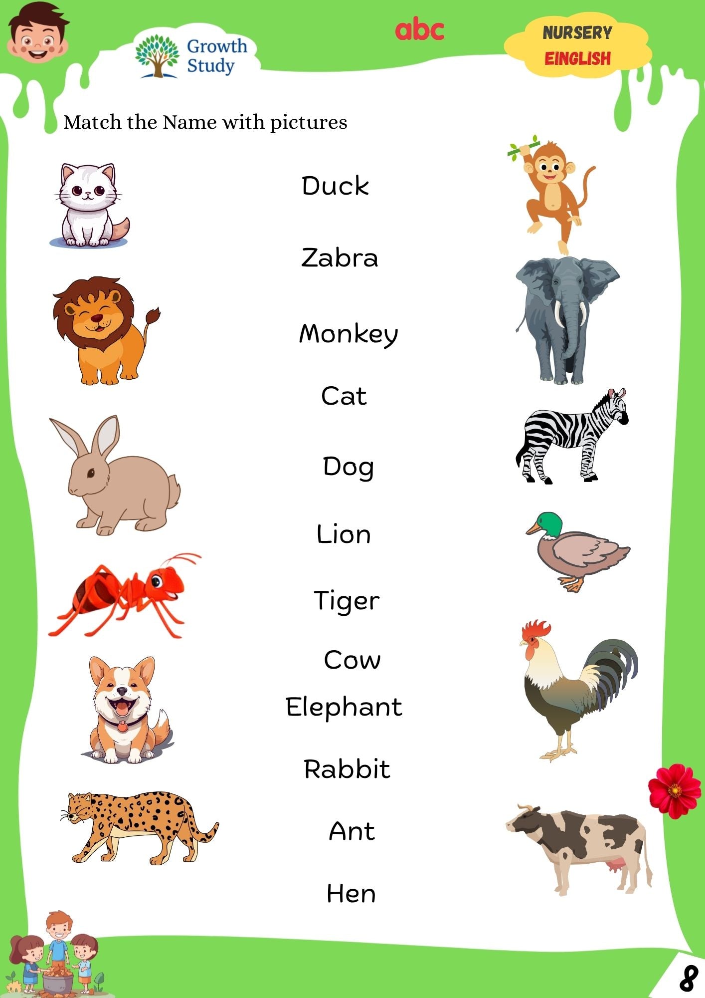 Nursery Activity Worksheets