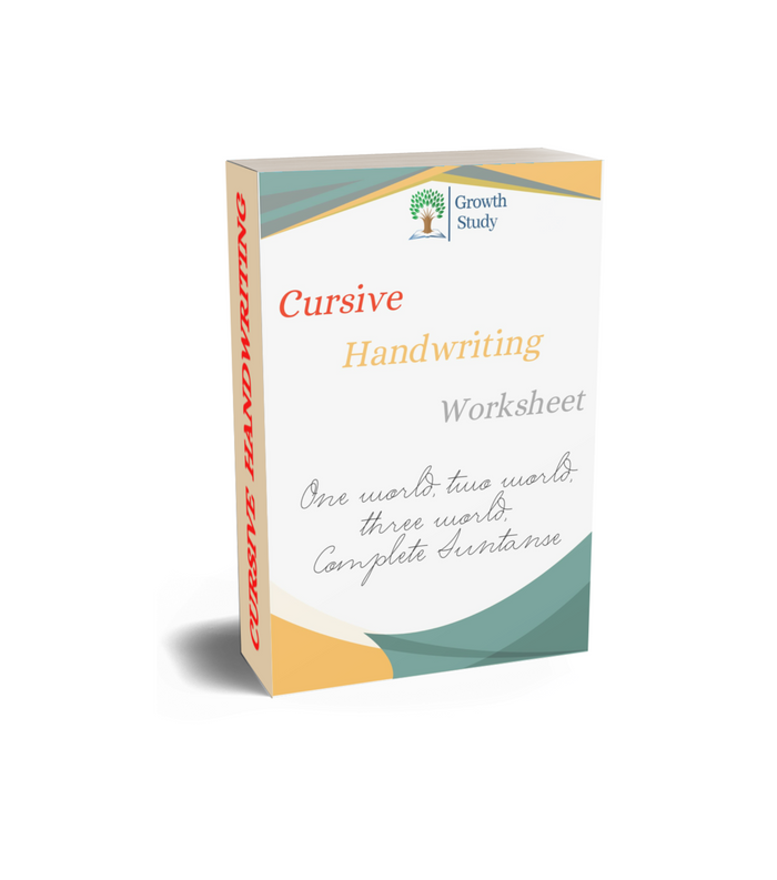 Cursive Handwriting Practice 3 Books Combo