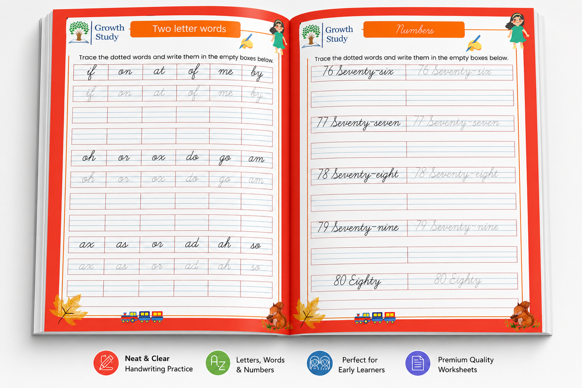 Cursive Handwriting Practice 3 Books Combo