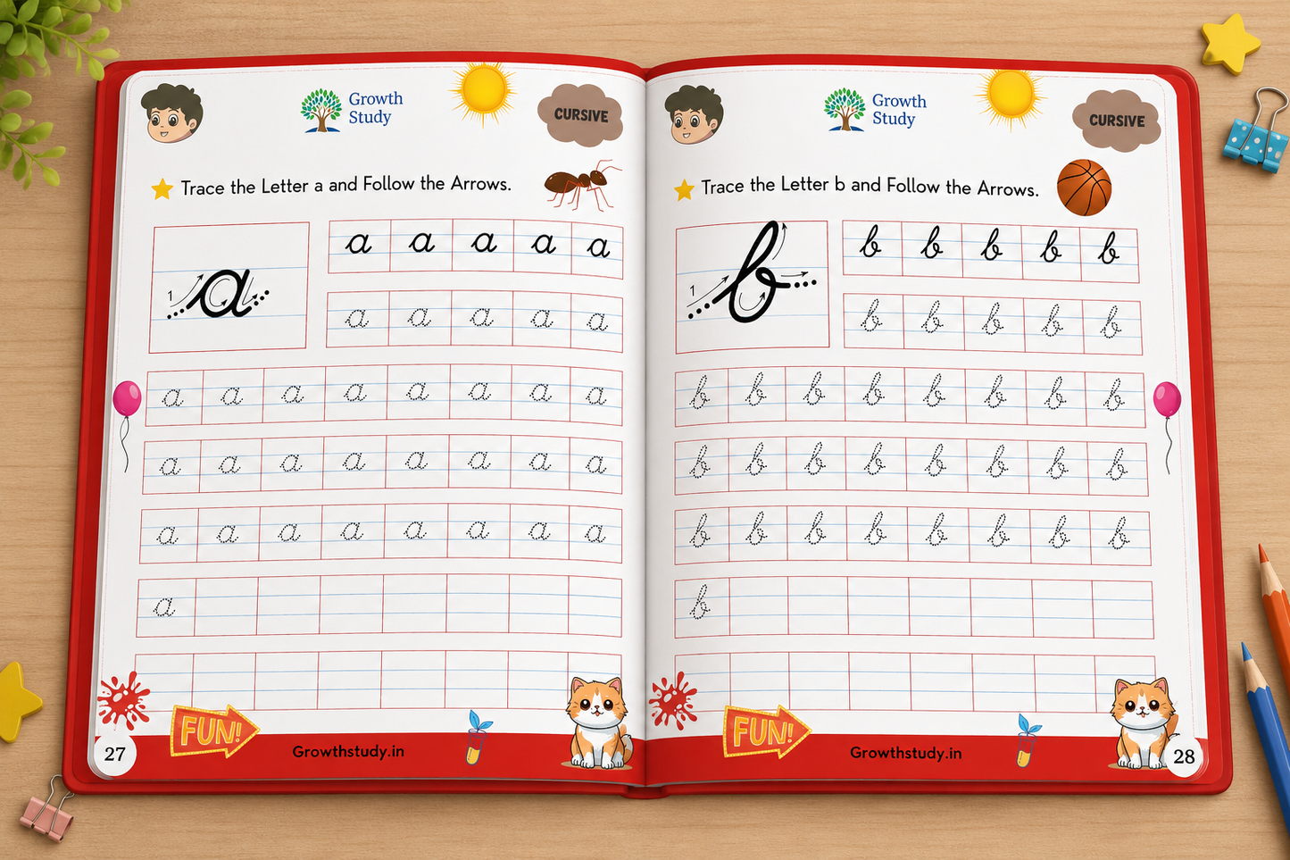 Cursive Handwriting Practice 3 Books Combo