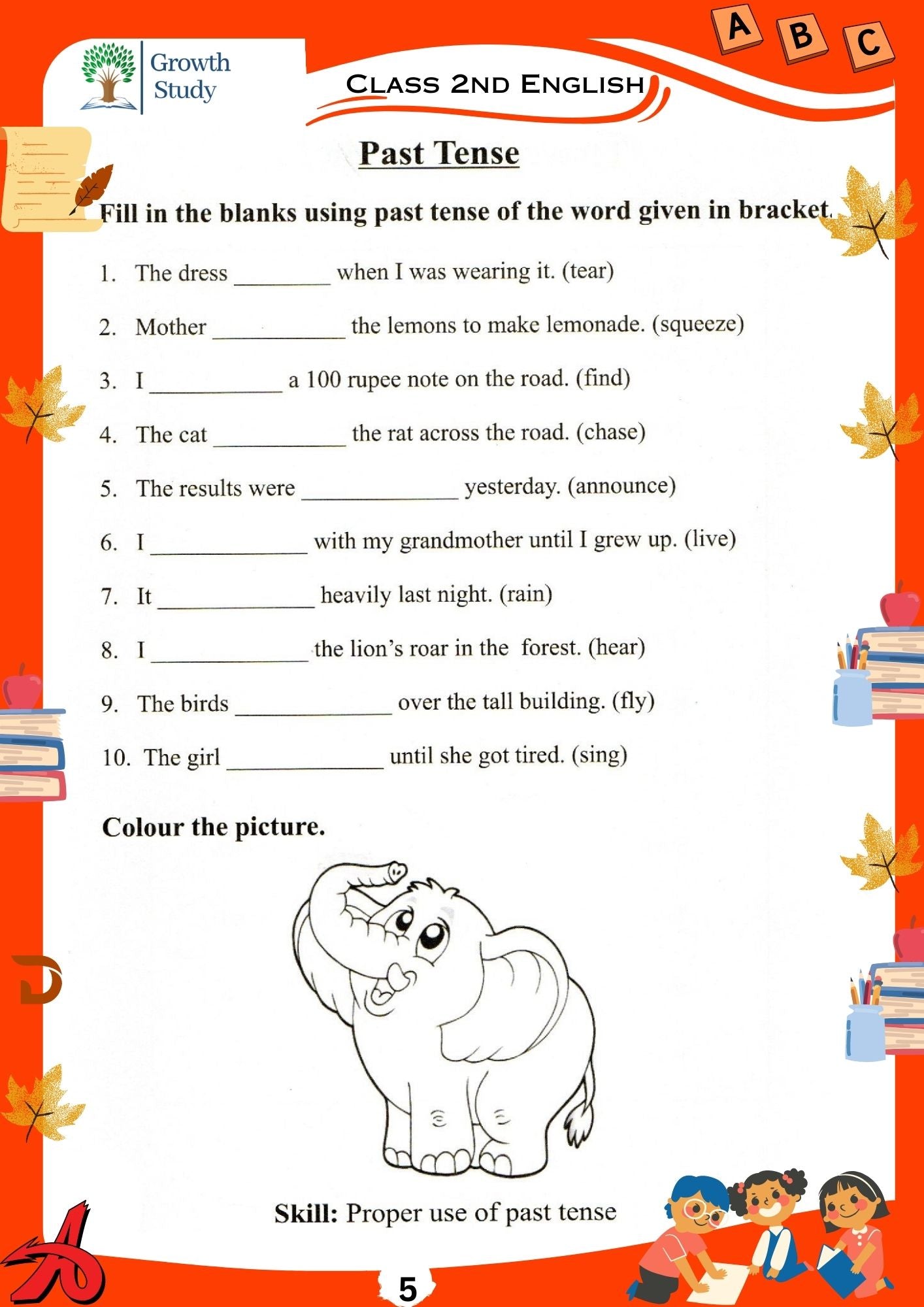 Printed Worksheets Class 2 Math, English, EVS, Hindi | Hardcopy