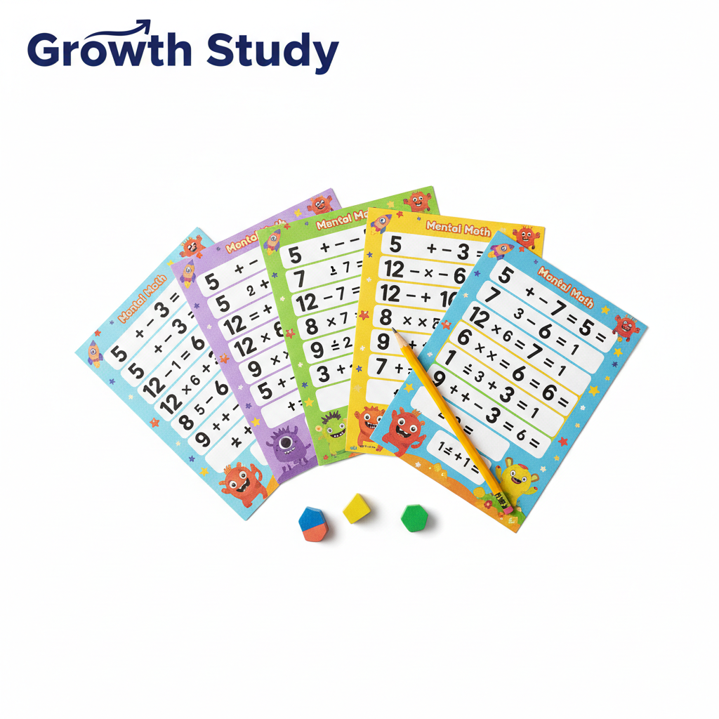 Mental Math Hardcopy Printed Worksheets